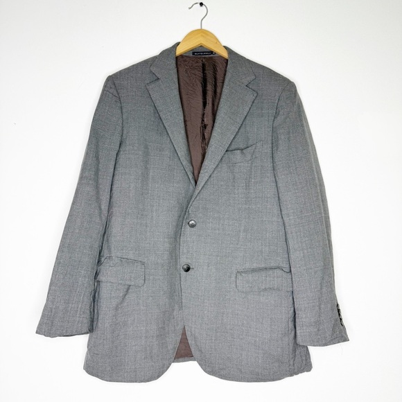 Suitsupply Lazio Men’s Grey Wool Blazer Size 46 Slim Fit - Picture 2 of 9